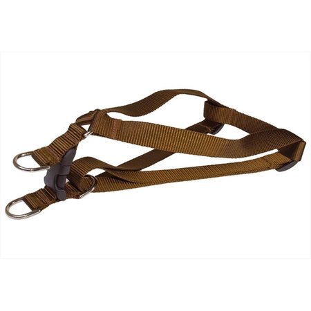 FLYFREE Nylon Webbing Dog HarnessBrown Large FL685334